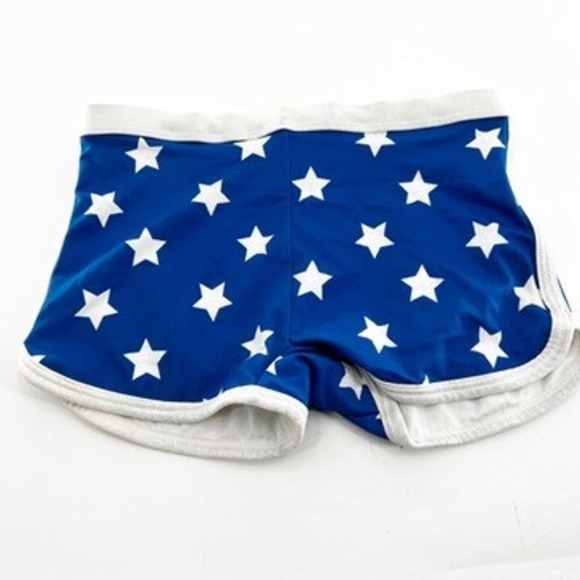 Hanna Andersson Blue Star Spandex Shorts US Size 10 Kids - Picture 1 of 3